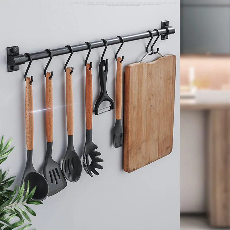 

Space Aluminum S Hook Bedroom Kitchen Multifunctional Hanging Hook Clasp Holder Hanging Storage Tools