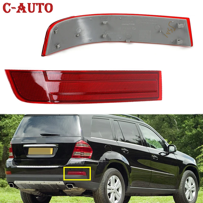 

Car For Mercedes-Benz X164 GL320 GL450 GL550 2007 2008 2009 Rear Bumper Light Warn Light Red Lens 1648201174 1648201274
