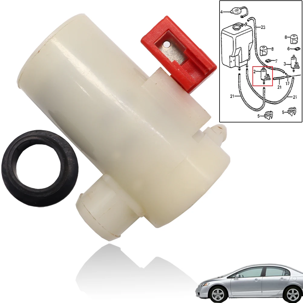 

Моторный насос для мойки лобового стекла переднего и заднего стекла автомобиля для Honda Civic Accord preвстроенная деталь 2003 2004 2005 2006