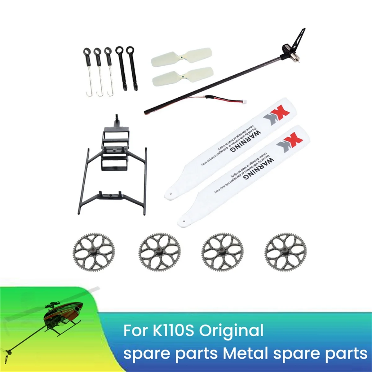 Комплект запасных частей для радиоуправляемого вертолета WLtoys XK K110 K110S Детали