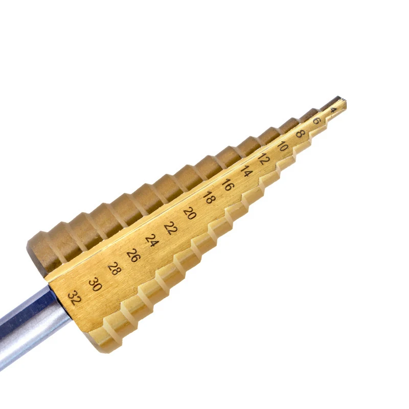 Набор из 3-х высокоскоростных стальных сверл с шестигранной головкой и титановым