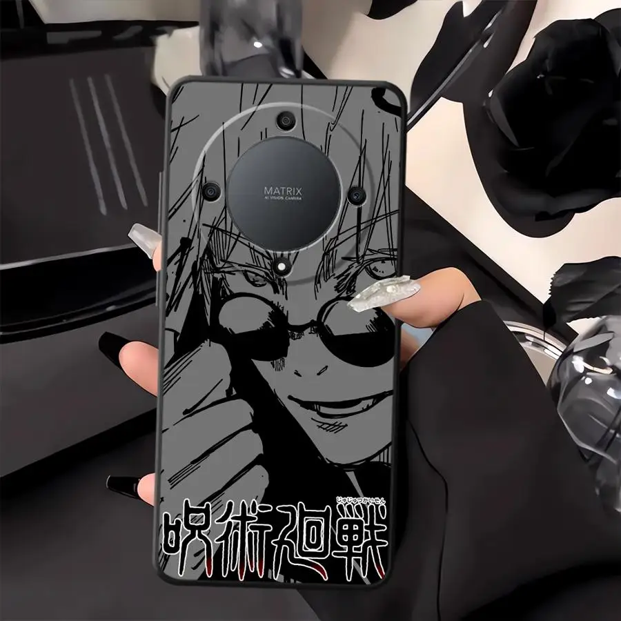 Черный мягкий чехол для телефона Anime J-uju-tsus Ka-ise-ns для Honor X6 70 Magic5Lite 200 400 Lite X8 8X X7 X5b 90 X9a (art.: 3920d385c3aba) - 3920d385c3aba