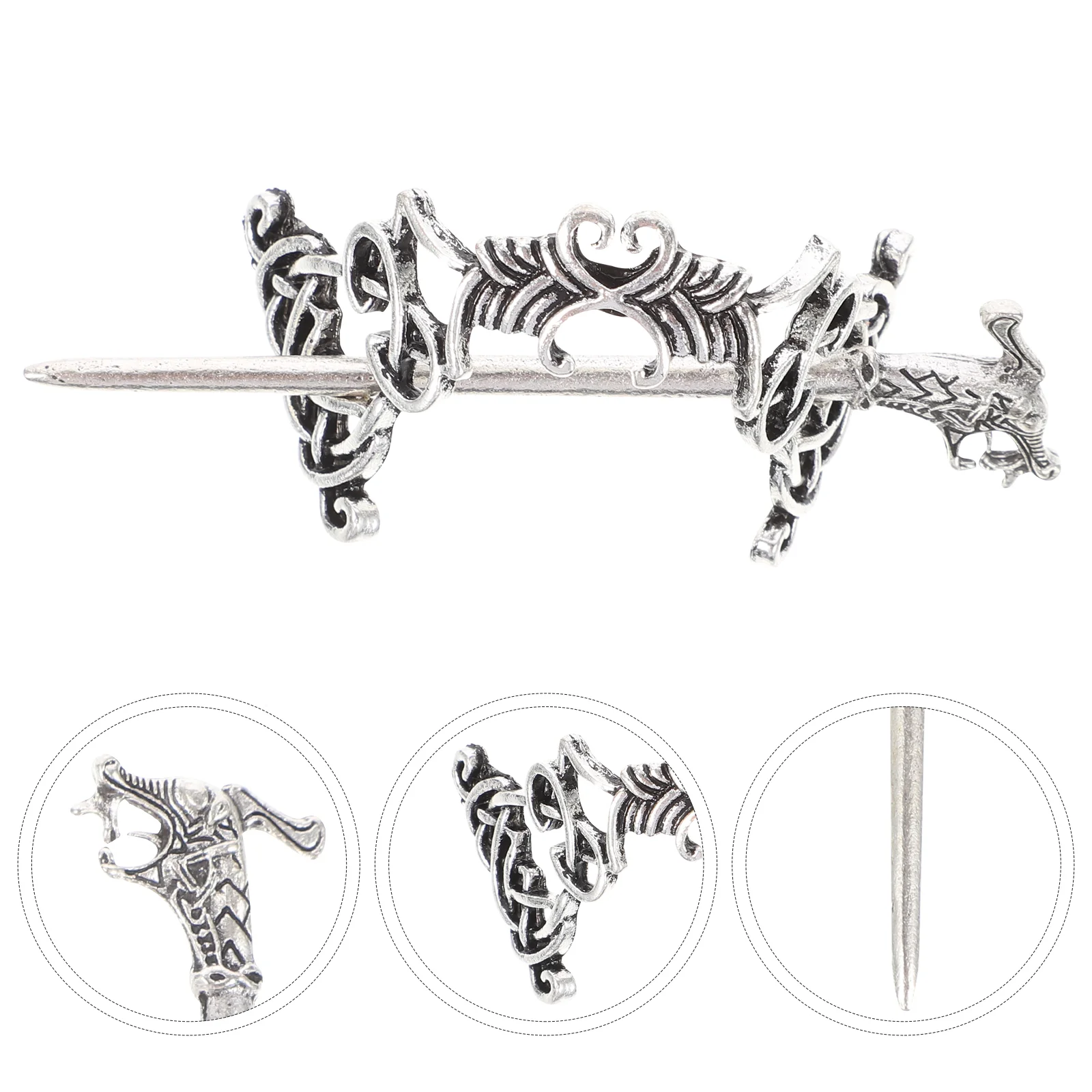 

2pcs Hair Clips Retro Metal Decorative Hair Stick Hairpins Hair Accessories for Girls Ladies