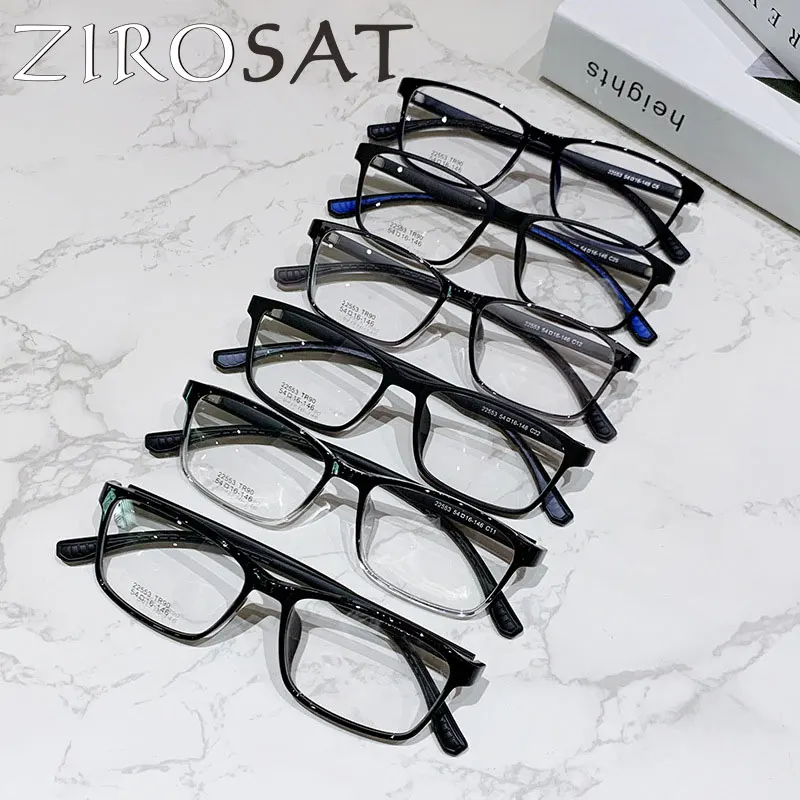 Новинка 22553 очки ZIROSAT tr90 для близорукости без магнита квадратные в стиле ретро по