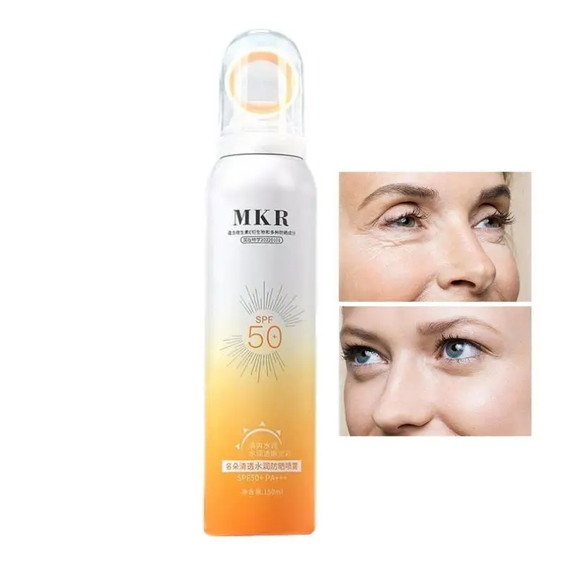 

SPF 50 Sunscreen Spray Waterproof Whitening Face Mist UVA/UVB Sunscreen Mist For Face Body Skin 150ml UV Sunblock