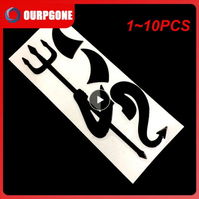 3D Трехмерная Автомобильная наклейка с маленьким дьяволом 1 ~ 10 шт. декоративная