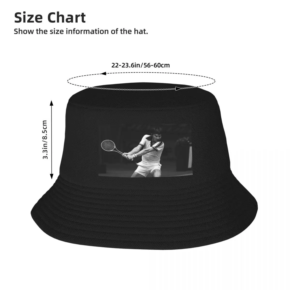 Фото Jimmy Connors 4: Jimbo The Brash Basher of Belleville: Tennis Legend Панама Bobble Hat Rave Women's Beach Men №4