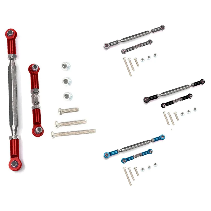 

Metal Adjustable Steering Linkage Servo Link Pull Rod Turnbuckle for MN D90 D99 MN-90 FJ-45 1/12 RC Car Crawler