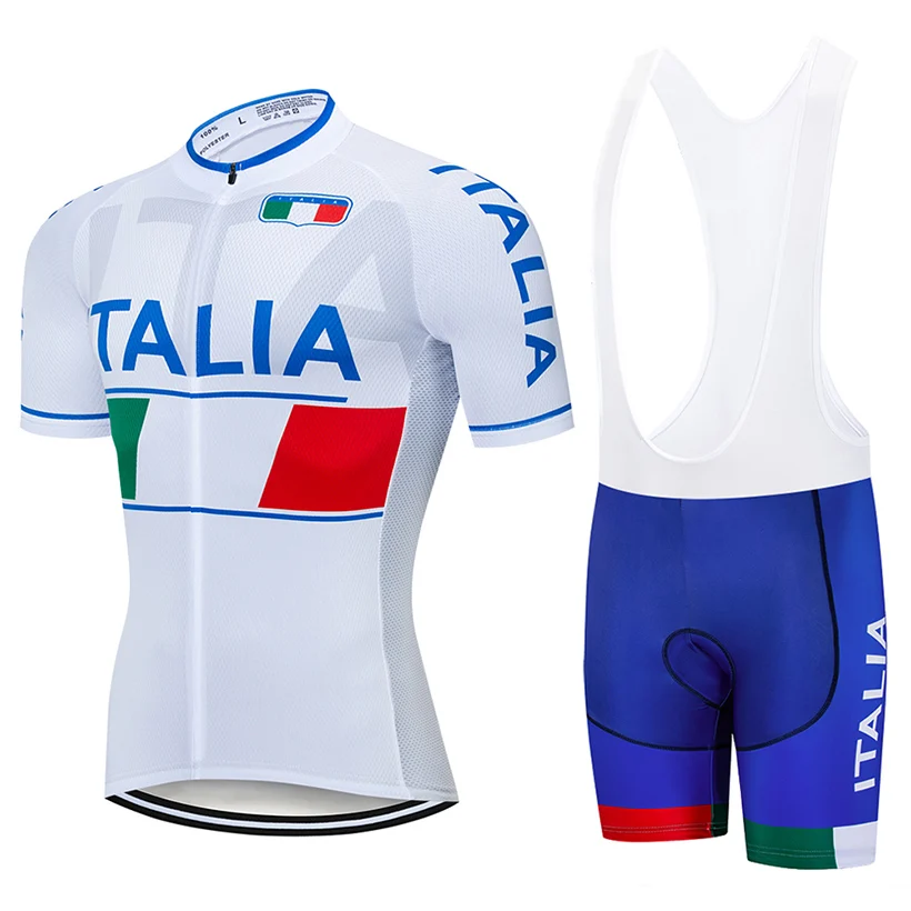 

2023 ITALIA Cycling Team Jersey 20D Bib Sets MTB Bicycle Clothing Quick Dry Bike Clothes Men's 20D Gel Pad Short Maillot Culotte