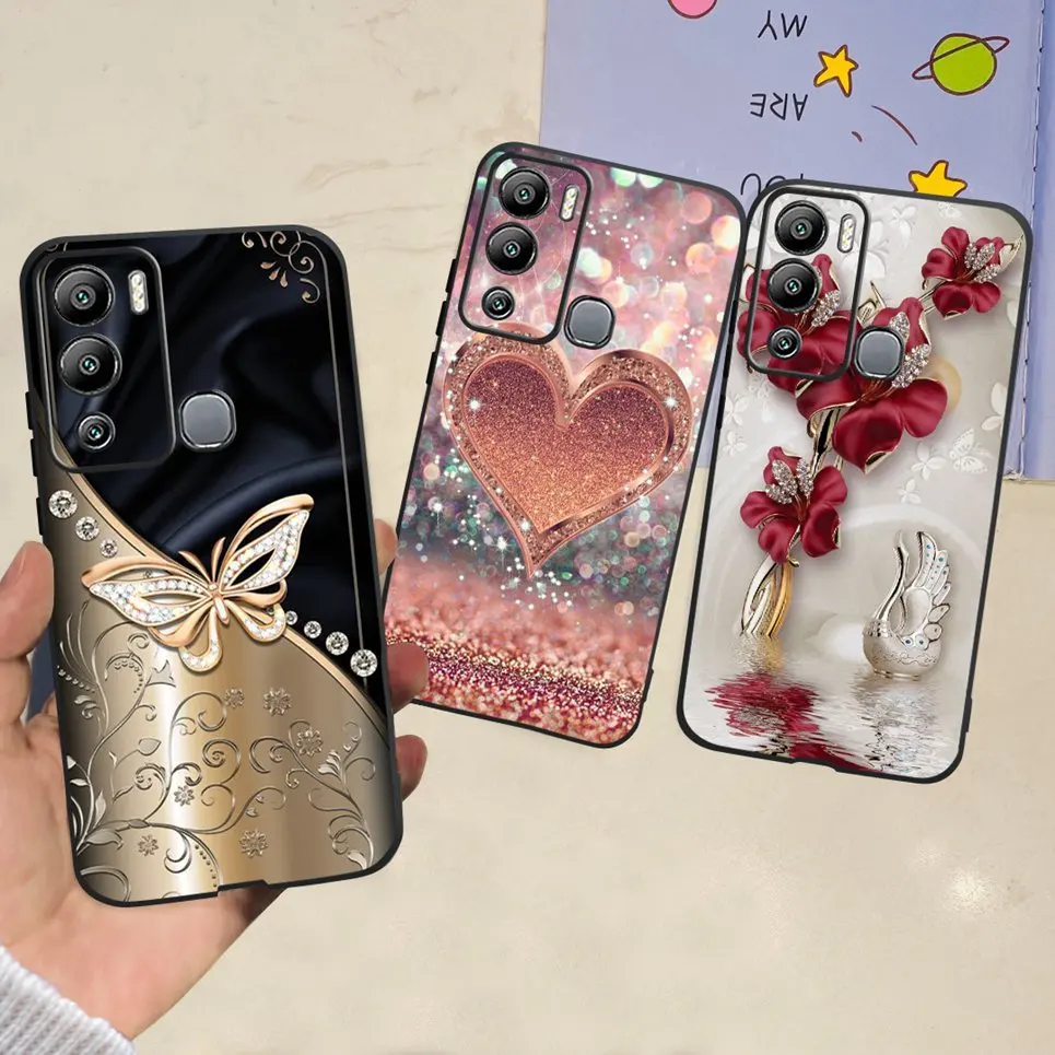 Для Infinix Hot 20 4G 20I 20S Play чехол Модная Мягкая силиконовая задняя крышка телефона из