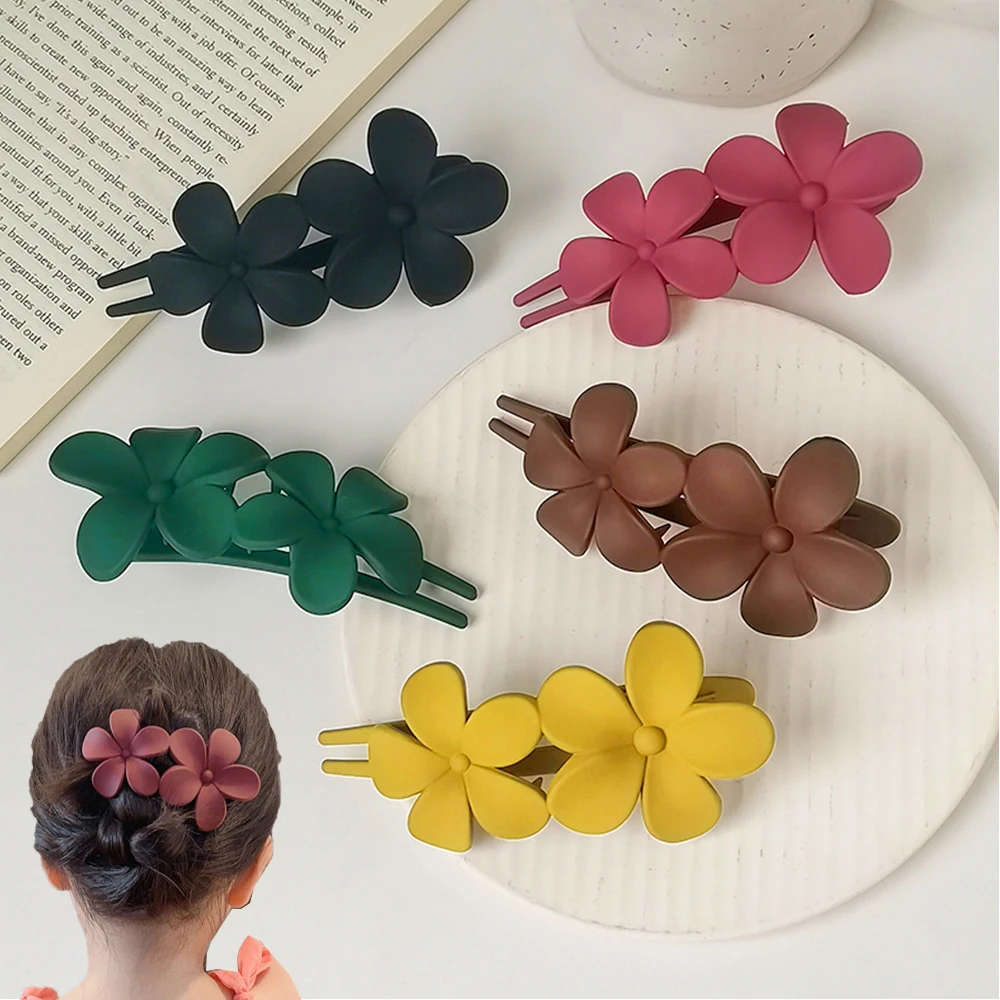 

Large Size Hair Claws Frosted Butterfly Women Hair Clips Elegant Ponytail Clip Colorful Acrylic Duckbill Barrette Girls Hairpin