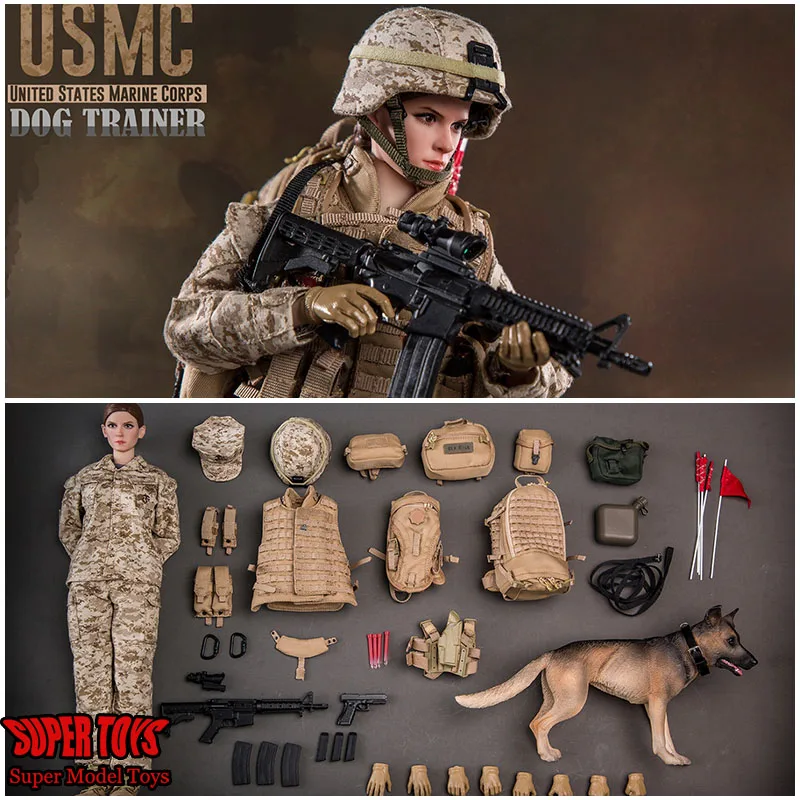 _ Флаг FS73042 1/6 полный комплект Женский солдат Соединенные Штаты морская пехота USMC