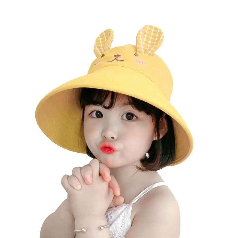 

New Baby Kids Sunscreen Hats Summer Beach Sun Hat Korean Style Foldable Beach Sun Hat For Baby Hat Outdoor Wide Brim Camping Cap