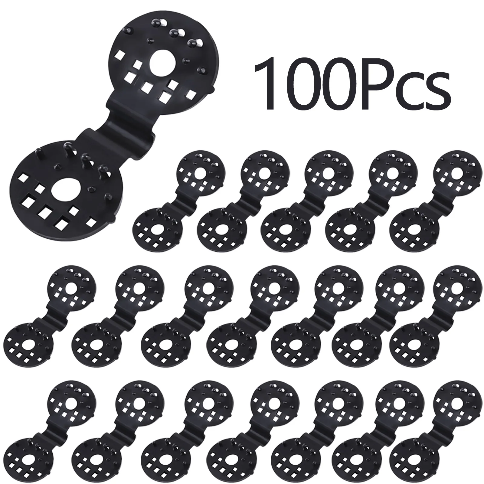 

100pcs Sun Shade Net Clip Shade Cloth Plastic Clip Net Fixation Clip Buckle Plastic Plastic Clip Netting Installation Hook