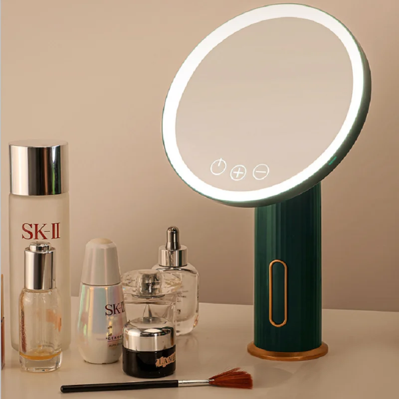3 Color LED Vanity Makeup Mirror Light Rechargeable Stand Light Travel Portable Lamp USB Led Vanity Backlit Cosmetic Mirror