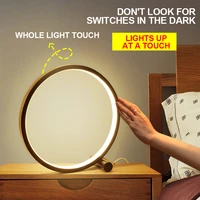 touch sensitive led round table lamp soft light eye protection creative usb decorate table lamp night light