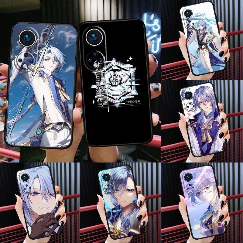 

Kamisato Ayato Genshin Impact For Huawei P20 P30 P40 P50 Pro Lite P Smart Z 2019 Nova 9 Nova 5T Case For Honor 50 Cover