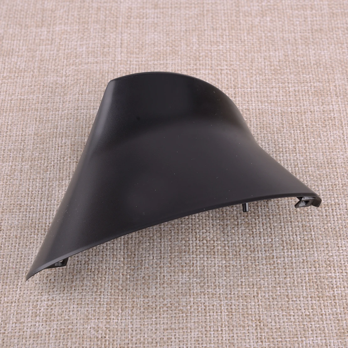 Черное пластиковое наружное левое боковое зеркало заднего вида с треугольной
