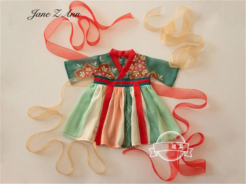 Dunhuang Feitian костюм Hanfu Tang сказочный парик Новорожденный ребенок Фотография