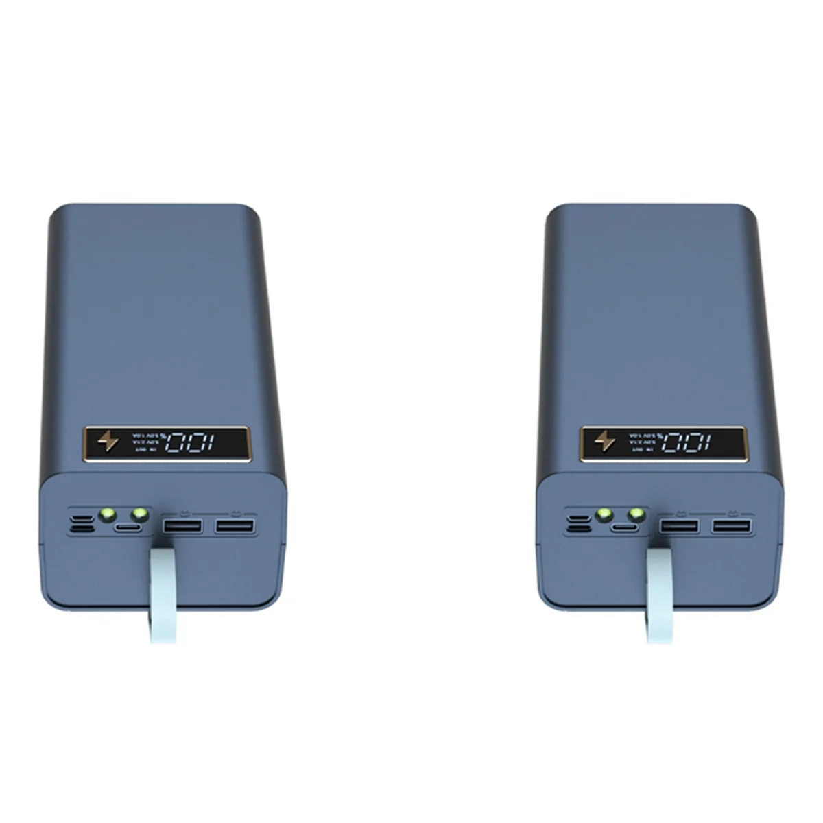 

2Pcs 21X18650 Battery Case Welding Free Power Bank Case T21 with Light Charge Box Detachable DIY Shell