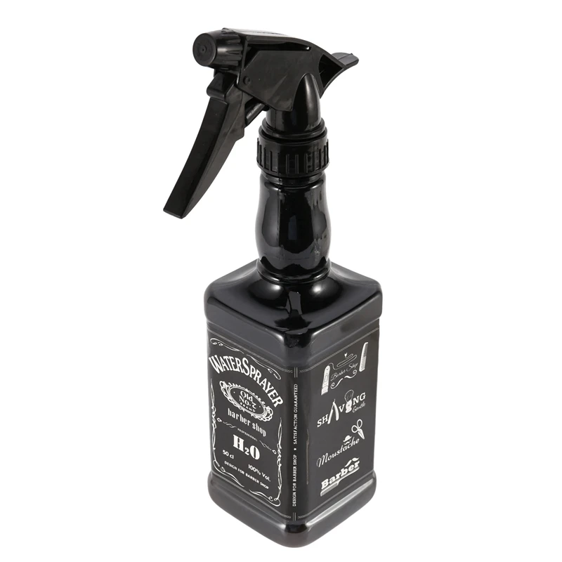 Bottle Salon Barber Hair Tools Hair Cutting Water Sprayer Black
