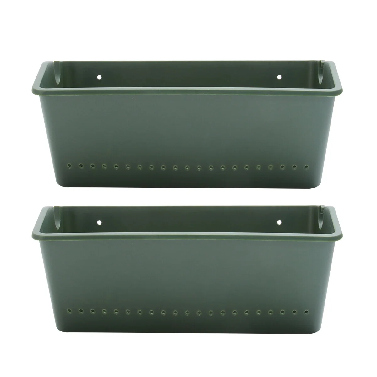 

2PCS Hanging Vertical Planter Garden Wall Mounted Planter Vegetable Growing Planter Vertical Plastic Pots Box Street Wall