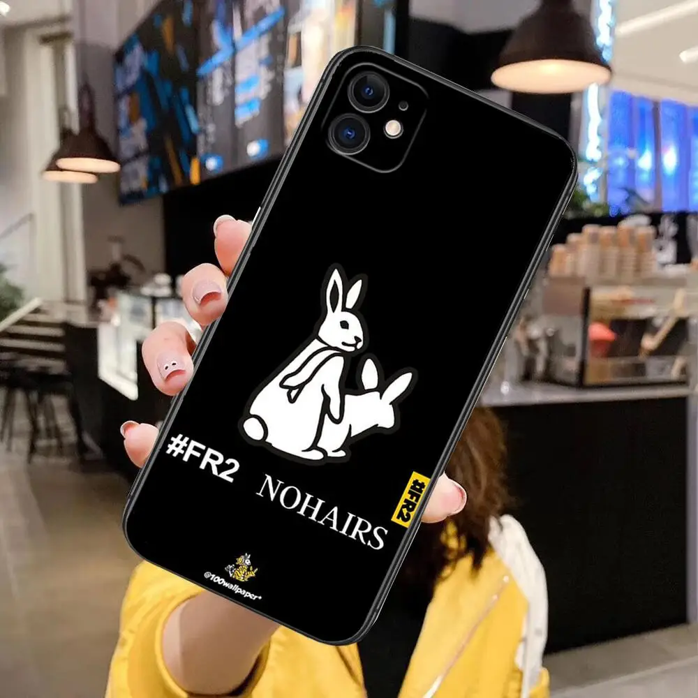 

Crazy Rabbit FR2 For IPhone 13 12 11 Pro Max Mini SE XR X XS Max 8Plus 7plus 6 6S Case Shell phone Case Japanese luxury brand