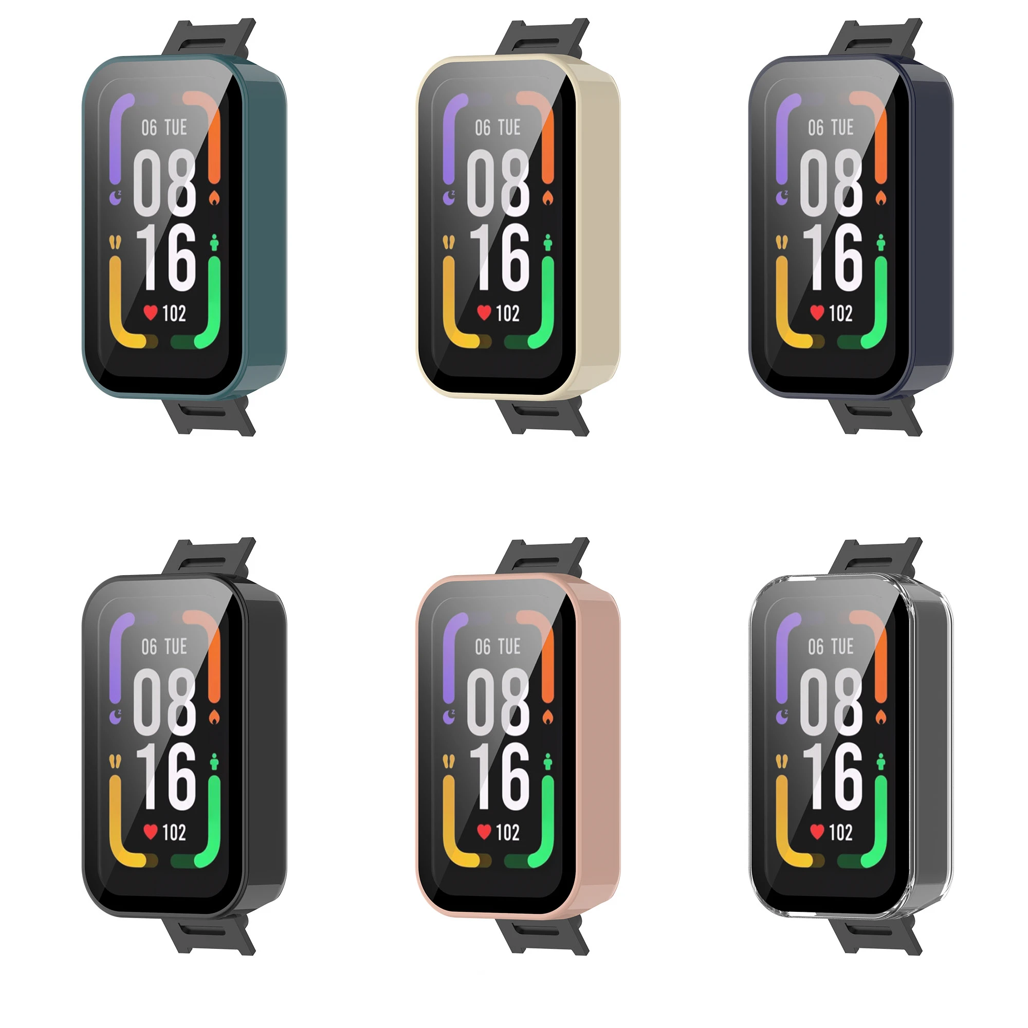Чехол для Redmi Smart Band Pro Защитная пленка экрана чехол Xiaomi силиконовый ремешок часов