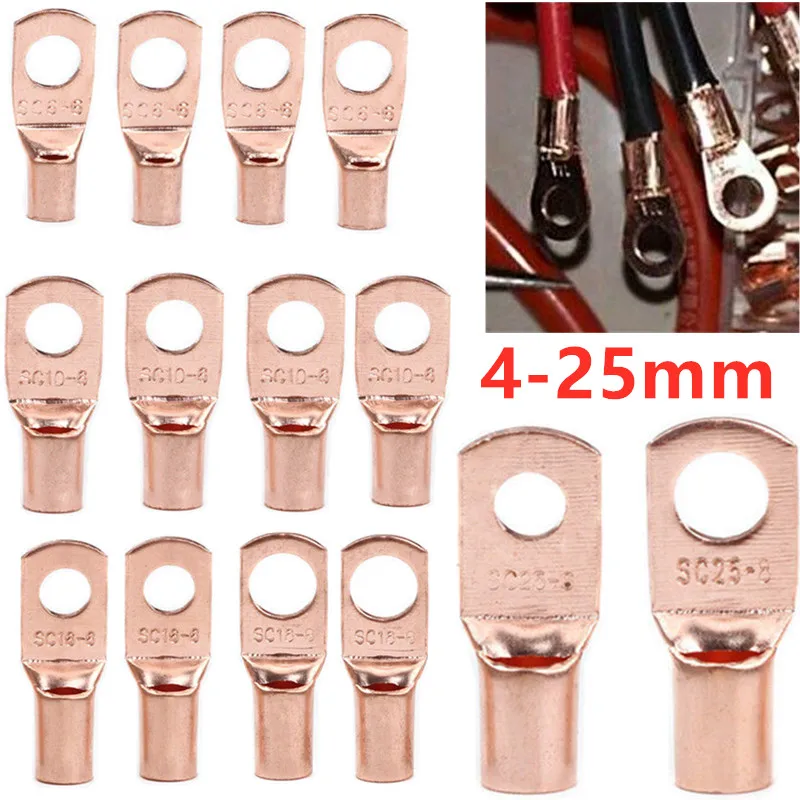 100/50 шт., медные кольца для проводов