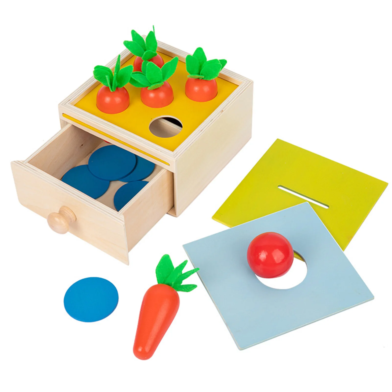 

Baby Learning Educational Toy Carrot Shape Matching Size Cognition Montessori Educational Toys Montessori Toys For Kid 2 Years