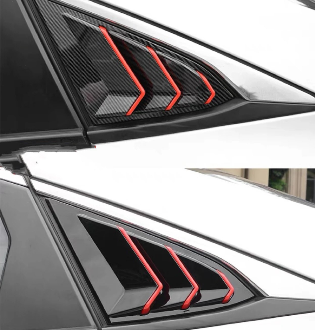 Обложка оконных жалюзи для Honda Civic 10th X боковая решетка вентиляционного отверстия