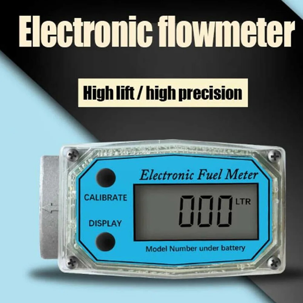 

K24 Flow Meter Portable Adjustable Electronic Digital Display High Accuracy Multipurpose Measuring Fuel Easy Operate Tools LCD