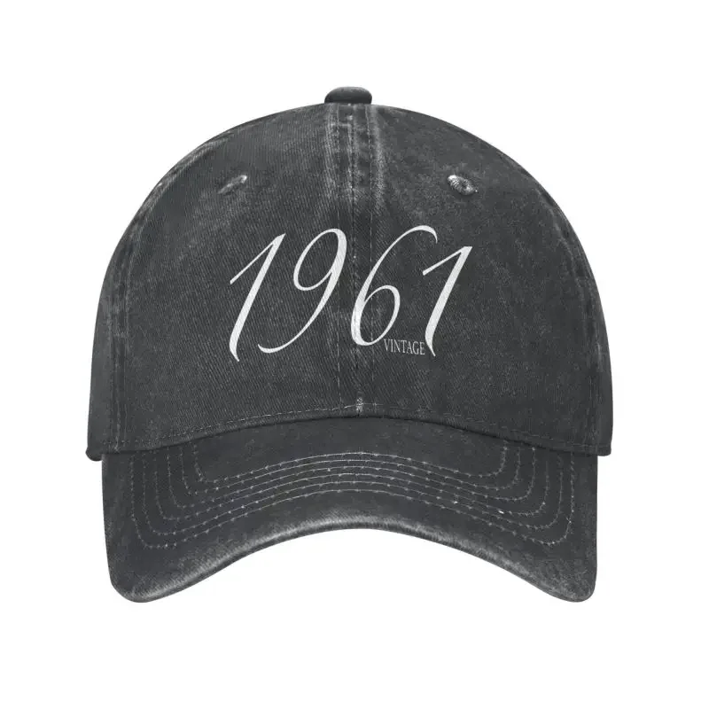

Personalized Cotton Born In 1961 Vintage Birthday Gift Baseball Cap Sun Protection Women Men's Adjustable Dad Hat Autumn