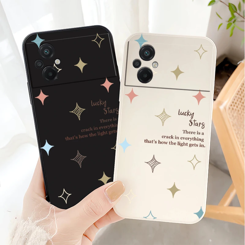 Чехол для Xiaomi Poco F6 F4 F5 F3 Pro Painting Dream Colorful Stars Pattern Силиконовый мягкий противоударный