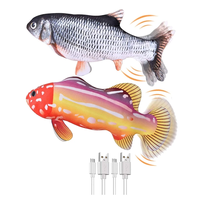 

2 упаковки, игрушки в виде кошачьей мяты, игрушки для кошек в помещении, Интерактивная движущаяся мягкая рыба, игрушка для кошек-реалистичны...