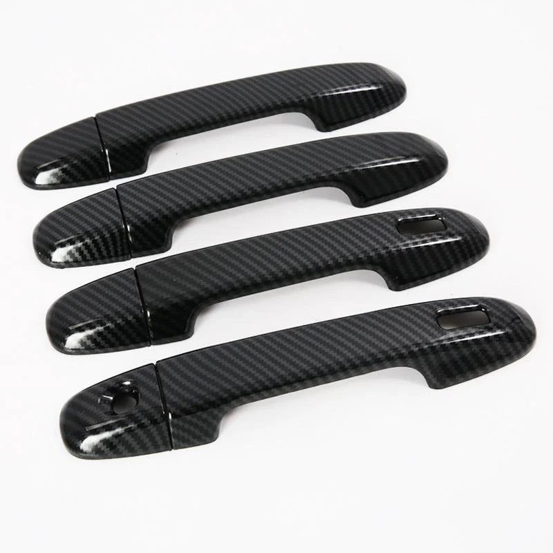 

For Subaru Forester 2019 4pcs Carbon Fiber Pattern Outer Door Handles Cover Frame Trim Sticker Pull Door Bowl Car Accessories