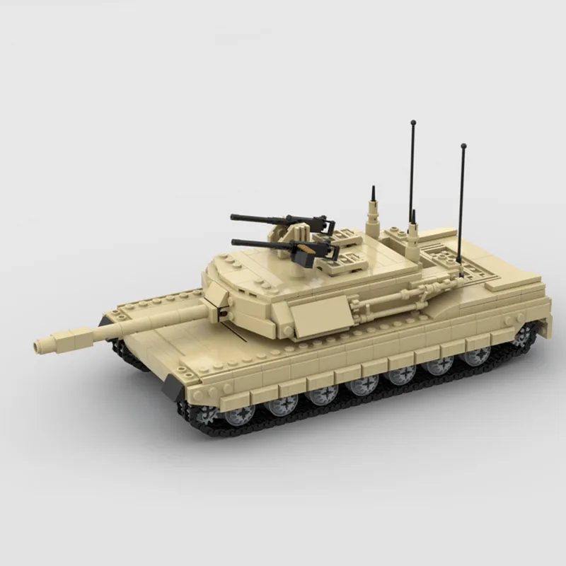 

NEW 858PCS WW2 Military MOC American M1 Abrams main battle tank Model creative ideas high-tech Child Toy Gift Armored Car Blocks