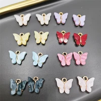 5pcs 13x13mm mixcolor resin animal butterfly charms for jewelry making pendants necklaces cute earrings diy handmade accessories