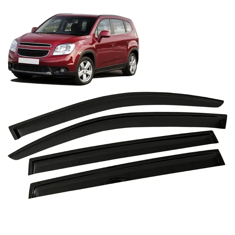 Фото Дефлектор окон YUNV для Chevrolet Orlando J309 2010-2018, защита от дождя, боковой вентиляционный дефлектор, накладка на внешнюю сторону с креплением на ленту. №2