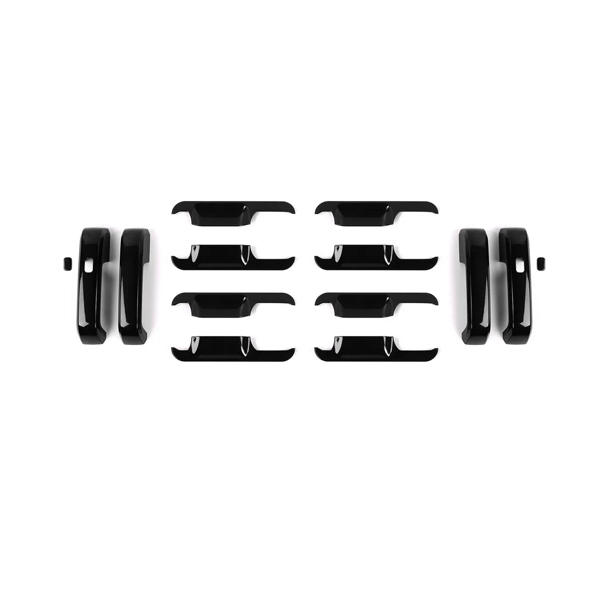 

Чехлы на дверные ручки + защитные чехлы на дверную чашу 2015-2020, аксессуары для отделки-черный АБС