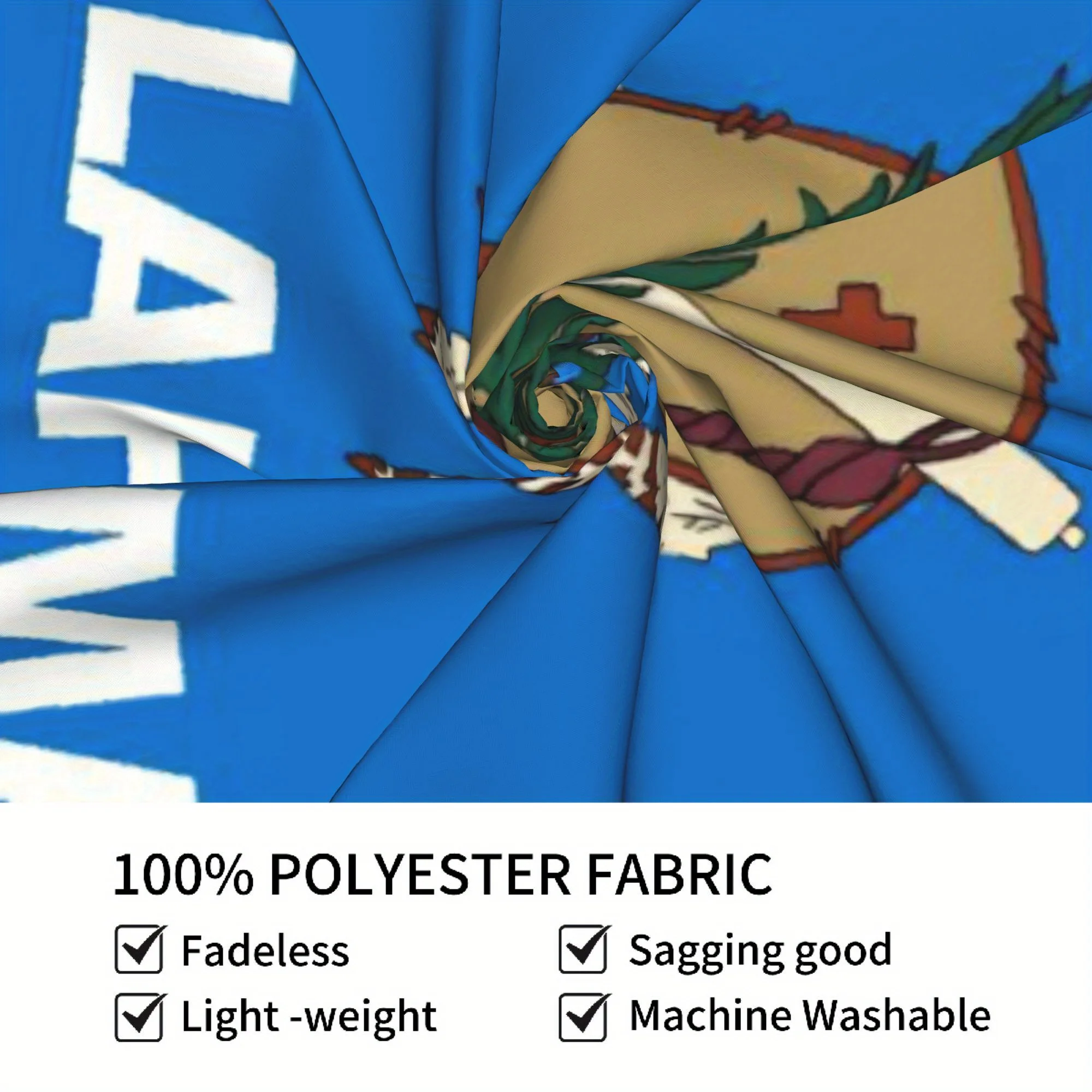 Гобелен с флагом штата Оклахома — современное настенное искусство для домашнего