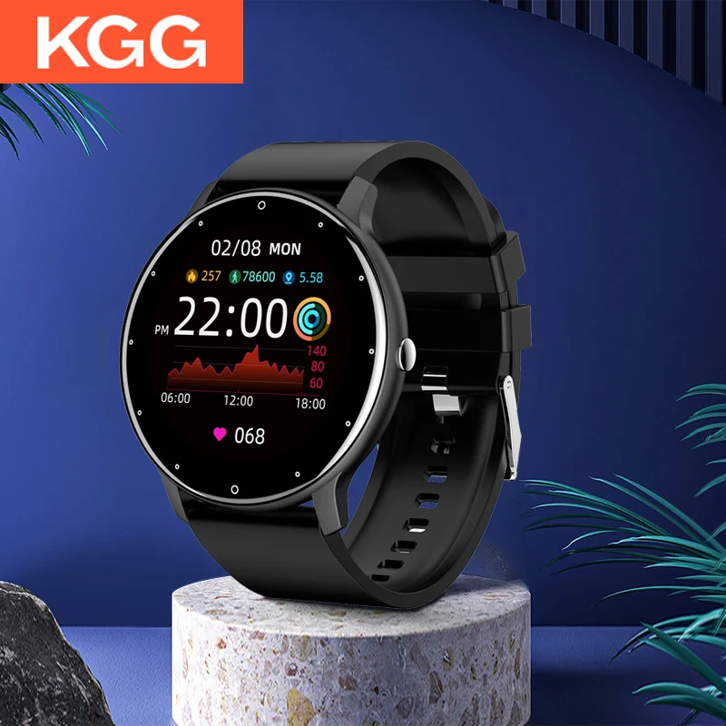 

New Smart Watch Men Full Touch Screen Sports Fitness Watch IP67 Waterproof Bluetooth For Android ios Smartwatch Men+Box