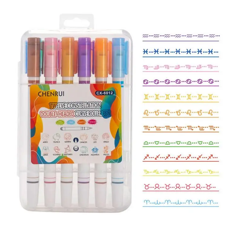 

Highlighter Pen Set 12Pcs Constellation Highlighters Set Marker Pens Colored Pens For Note Taking Fluorescent Pens For Kids