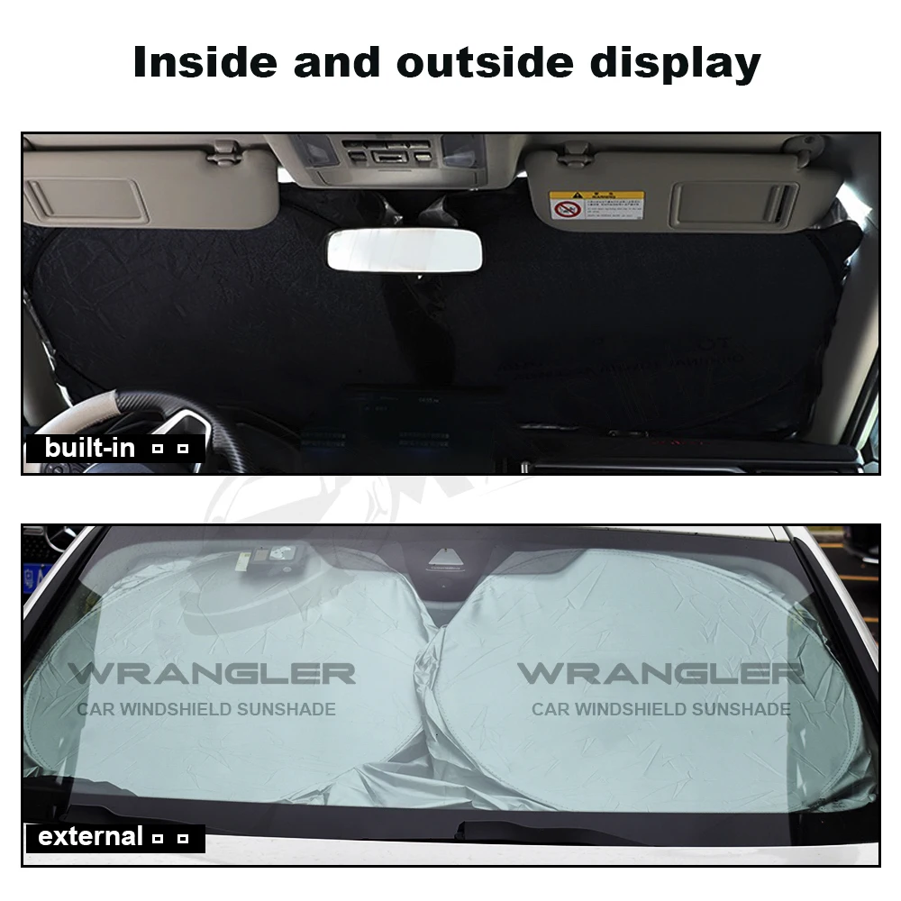 

Car Front Windshield Sunshade For Jeep Wrangler TJ JK JL 1997 1998 1999 2000 2001 2002 2003 2004 2005 2006 2007-2021 Accessories