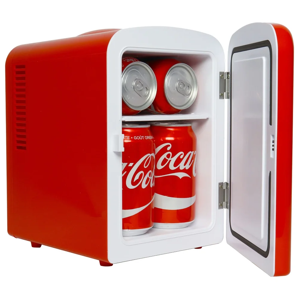 

mini fridge 6 Can Portable Mini Cooler/Warmer Polar Bear Travel Refrigerator