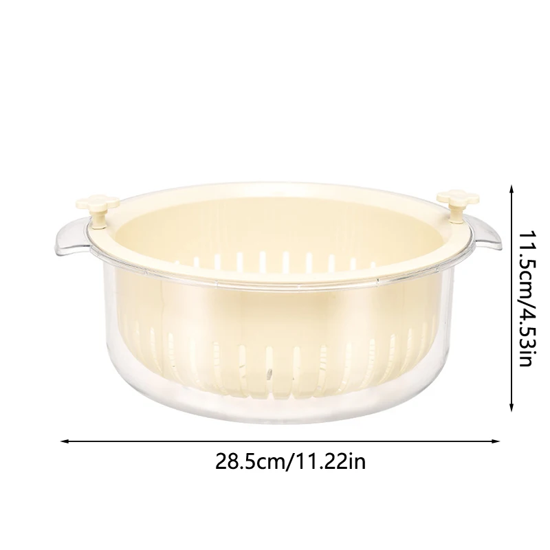 Набор кухонных ситечков 2 в 1 зернистость для мытья фруктов и овощей Большая