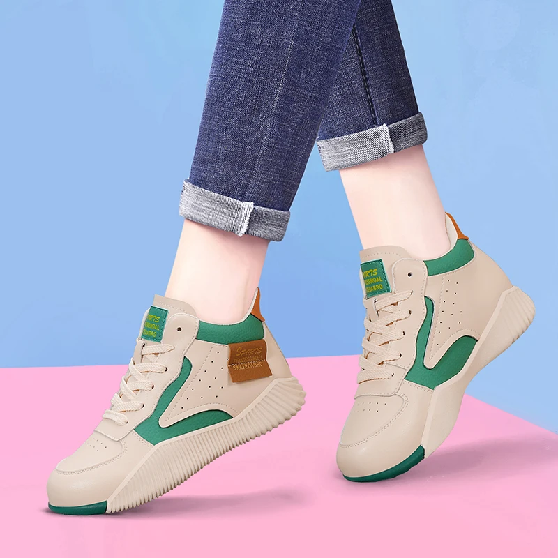 

Нескользящие спортивные кроссовки на мягкой подошве, повседневная женская обувь, весна-осень, Высокие Топы, прогулочная обувь, женская уличная обувь для путешествий