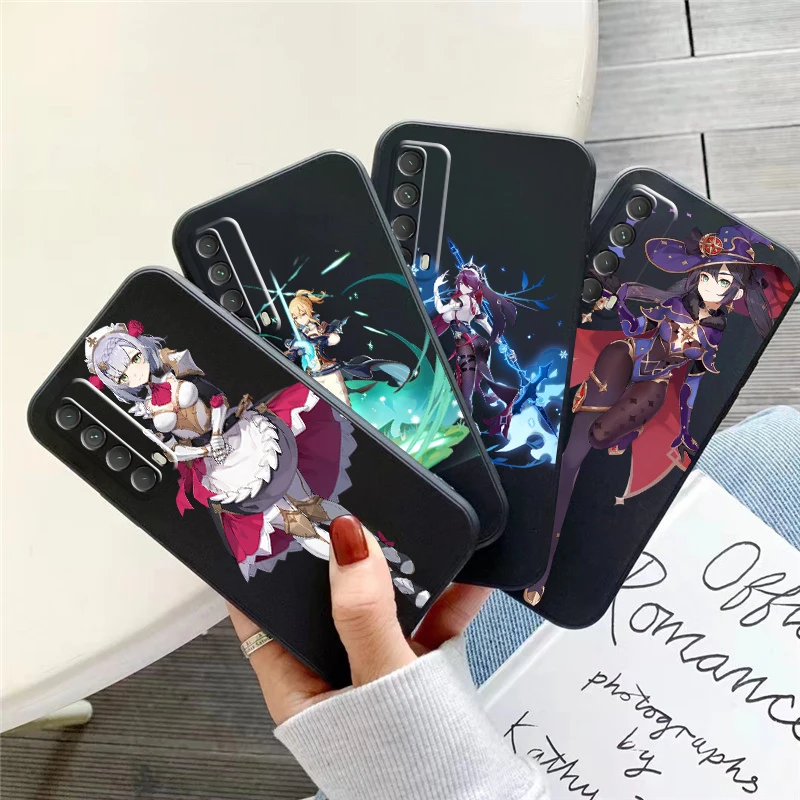 

Genshin Impact Project Game Phone Case For Huawei Honor 7A 7X 8 8X 8C 9 V9 9A 9X 9 Lite 9X Lite Coque Soft Silicone Cover Black