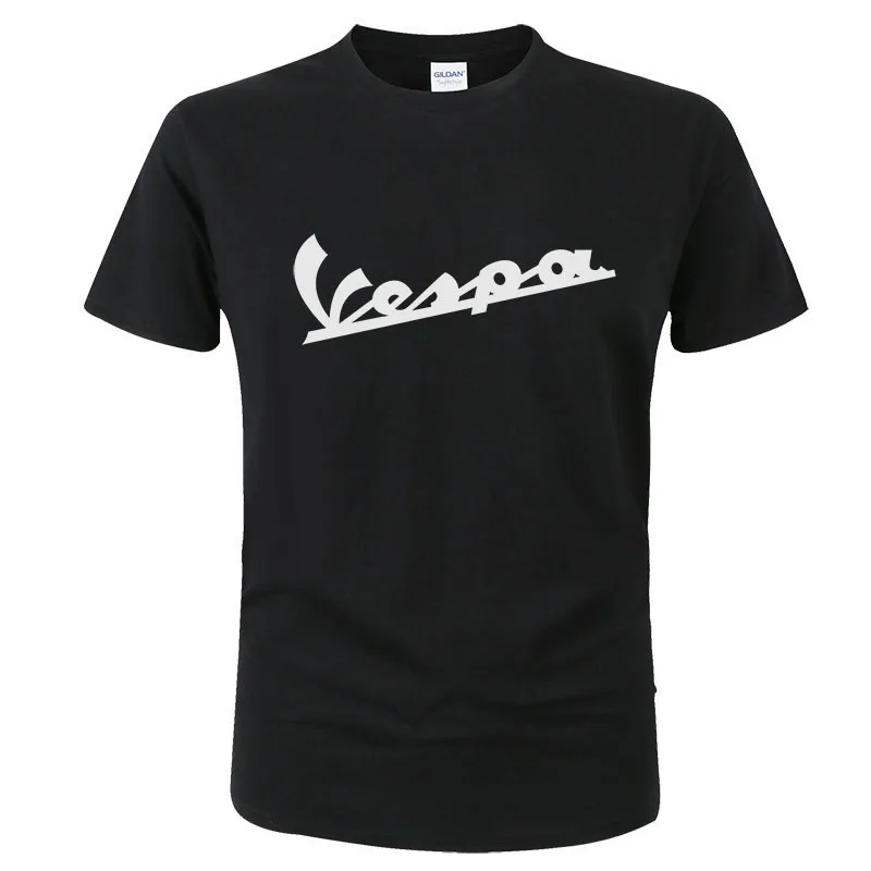 Motorcycle T-shirt Vespa Print Men Women Fashion Cotton Oversized T-shirt Kid Boy Punk T-shirt Men Top Sports T-shirt