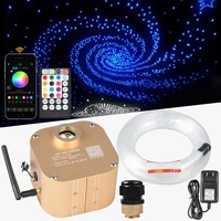 16w rgbw twinkle fiber optic light remoteapp control with end glow cable for car lighting starry sky room ceiling decoration